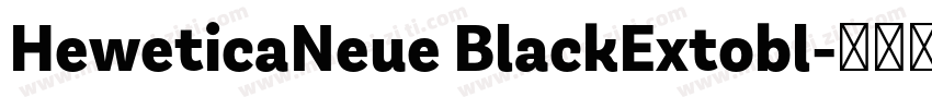 HeweticaNeue BlackExtobl字体转换